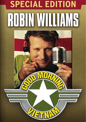 Vietnam War Film Poster: Good Morning Vietnam. Robin Williams.