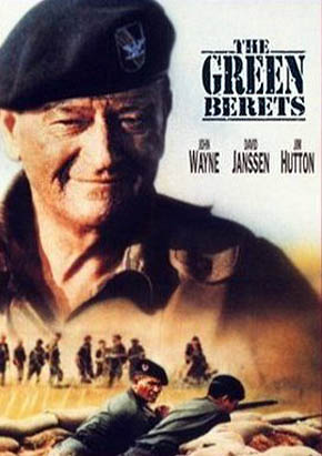 Vietnam War Film Poster: The Green Berets. John Wayne.