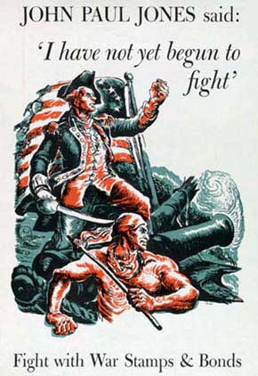 WWII Posters: John Paul Jones said: I have not yet begun to fight! Fight with War Stamps and Bonds!