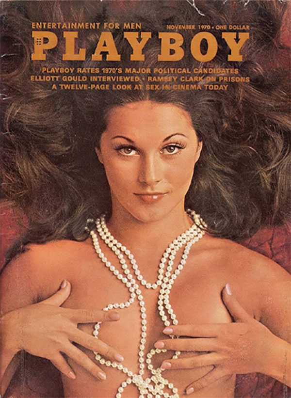 Playmate of the Month is Avis Miller. Displayed by permission of Playboy, Inc.. Playboy: August 1970, Liz Jordan, &copy; 1970 Playboy, Inc.