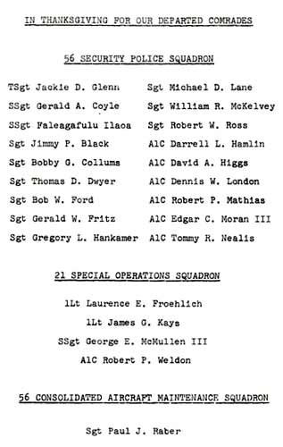 Page-3: In Memoriam, 56th SPS Chapel Bulletin for Services.