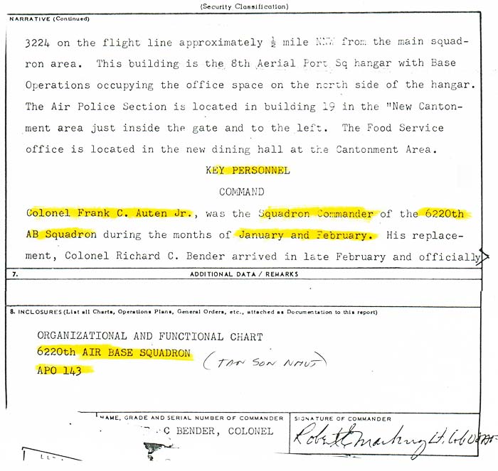 Department of the Air Force, Microfilm Reference: 34th ABS; 6220th ABS.