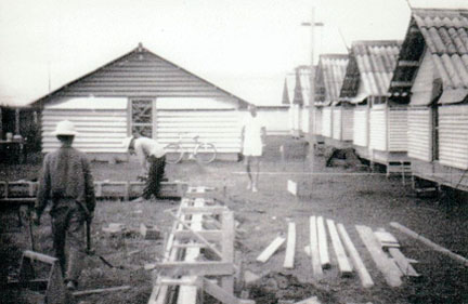 LIPs Constructing our barracks.