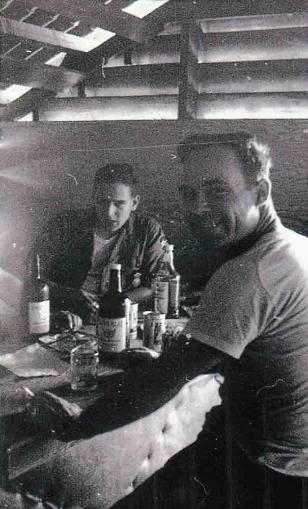 Walter Bond and Airman Walters, off duty.