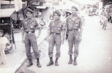 ARVN soldiers checking out downtown Biên Hòa. 