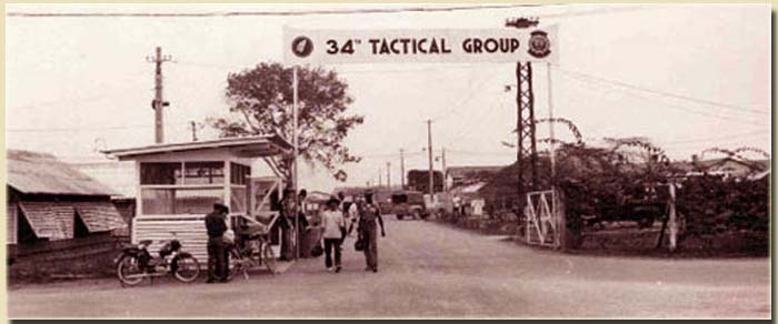 9. Bien Hoa AB 34th Tactical Group Gate. Photo by: Robert Etzler. 1964-1965.