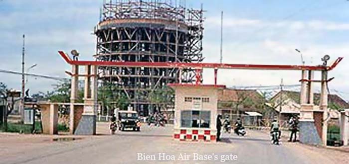14. Bien Hoa Air Base gate. ARVN. 1971-1972. Photographer: unknown.