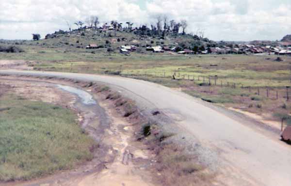 21. Biên Hòa Air Base: A1C David Worthen, tower view of Buddha Hill, from west side. 1972-1973. Photo by: David Worthen, BH, 3rd SPS; KRT, 388th SPS. 1969-70; 1972-73.