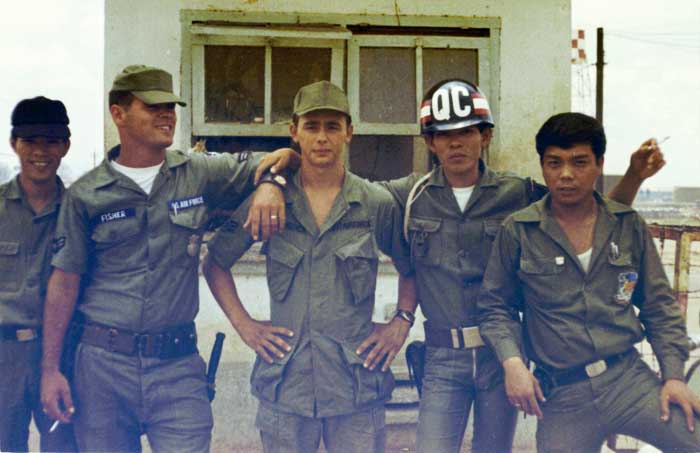 5. Bien Hoa AB Main Gate. Photo by: Ernest (Coco) Govea. 1968-1969.