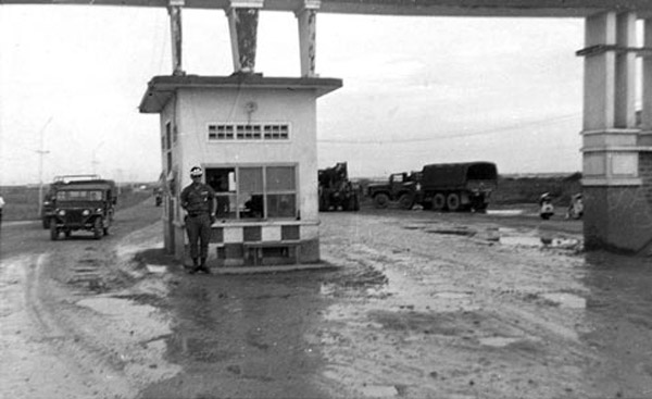 3. Bien Hoa AB Main Gate. Photo by: Ernest (Coco) Govea. 1968-1969.