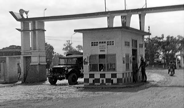 5.Bien Hoa AB Main Gate. Photo by: Ernest (Coco) Govea. 1968-1969.