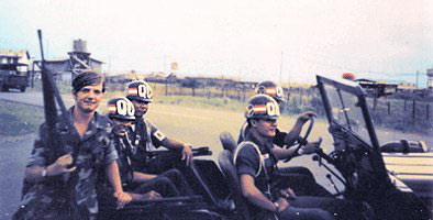 Photo by A1C Wilson, 1972: Paul Huff with QC Patrol at check point south of Biên Hòas Main Gate.