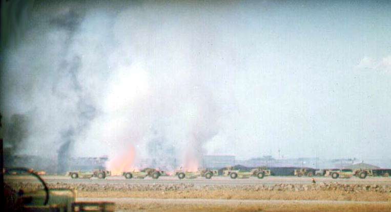 Sapper attack on 12 Jan 1972 resulting in the explosion of the ammo dump at Biên Hòa Air Base.