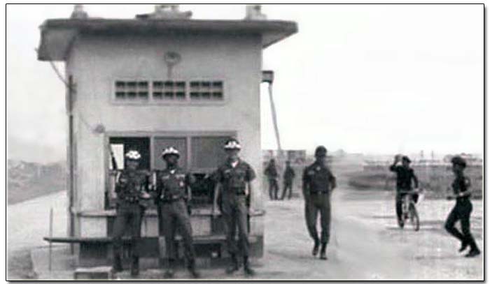 Close Up: Bien Hoa AB Main Gate.