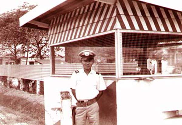 2.a. Above: Bien Hoa AB White Mice at Gate. 2.b. Below: Close Up. Photo by: Lew Lebowitz, LM 241, BH, 3rd SPS. 1966-1968.