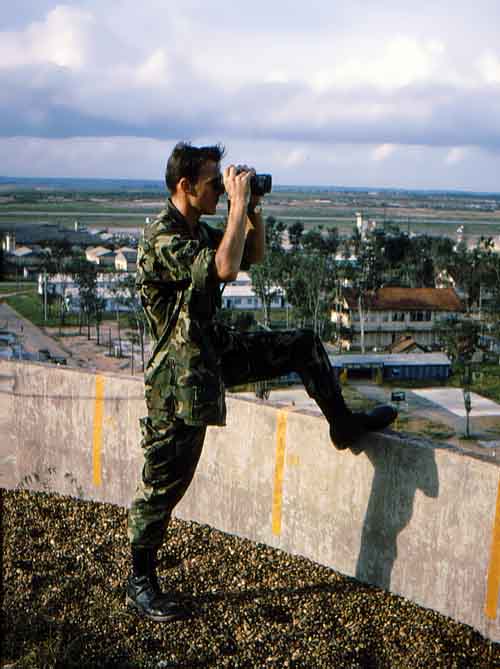 12. Biên Hòa AB, Water Tower - Rocket Look Out post. Photo by: Terry Smart, BH, 3rd APS/SPS. 1965-1966.