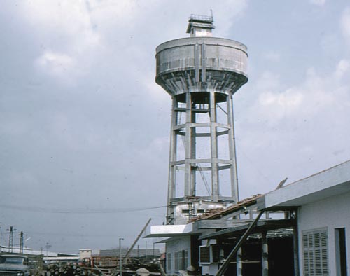 11. Biên Hòa AB, Water Tower - Rocket Look Out post. Photo by: Terry Smart, BH, 3rd APS/SPS. 1965-1966.