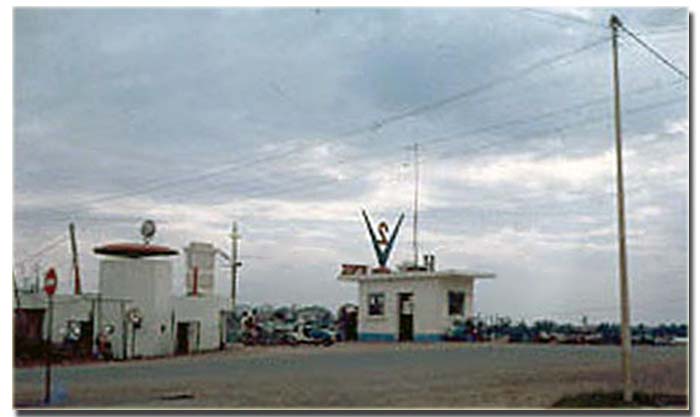 Bien Hoa AB Gate Post. Photo by: Howard Yates (Augumentee), 1967-1968.