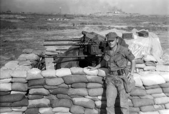 15. Biên Hòa AB. Perimeter Bunker, Quad-50s. 1968. Photo by: William Gallant, LM 246, BH, 3rd SPS, 1968-1969.