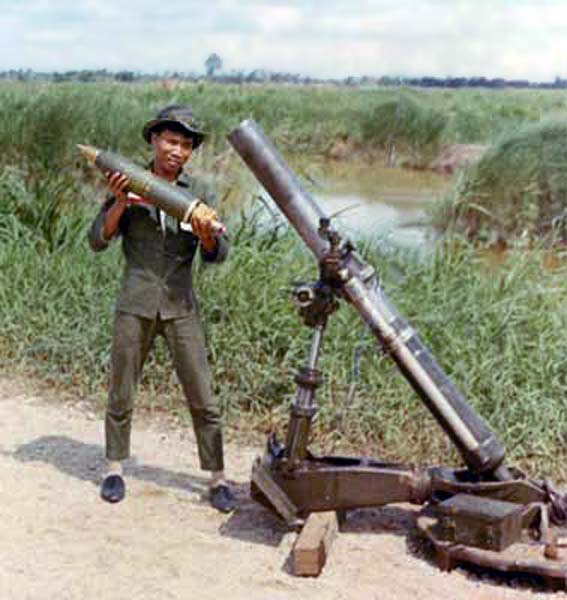 Ban Mê Thuột, Mortars, Close Up. 1967. Photo by: McClean.