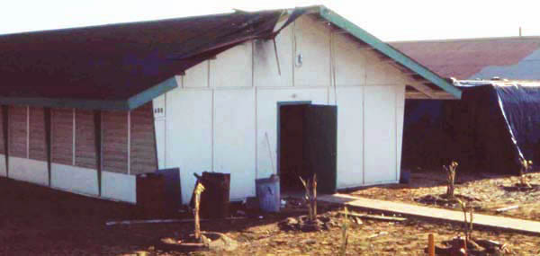 Bien Thuy Air Base, rocket damage. MSgt Summerfield, 1968: 38
