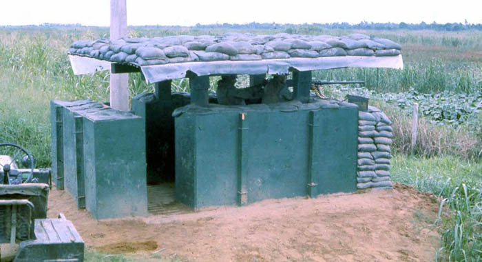 Bien Thuy Air Base, SPS Airman mans perimeter-bunker with 50cal. MSgt Summerfield: 06