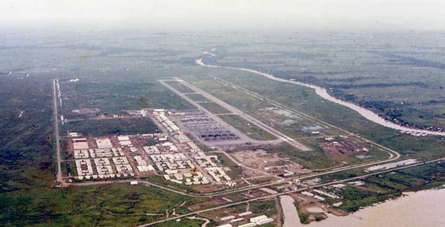 Bien Thuy Air Base, Mekong Delta-10 tower, South view. MSgt Summerfield, 1968: 05