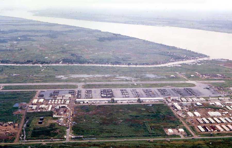 Bien Thuy Air Base, flight line view. Mekong Delta-6 tower, West view. MSgt Summerfield: 06