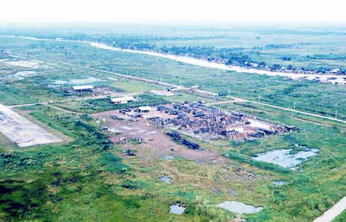 Bien Thuy Air Base, Mekong Delta, perimeter tower and bunkers. MSgt Summerfield: 12