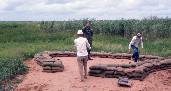 Bien Thuy Air Base, SPS Airman mans instructs Vietnamese workers building Listening Post. MSgt Summerfield: 07