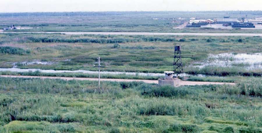 Bien Thuy Air Base perimeter, Mekong Delta-9 tower and heavy bunker. MSgt Summerfield: 20