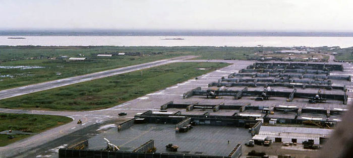 Bien Thuy Air Base, apron revetments. Mekong River. MSgt Summerfield, 1968: 22