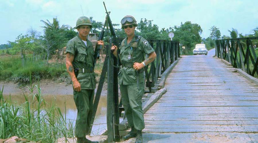 Bien Thuy Air Base. Area river bridge. MSgt Summerfield: 01