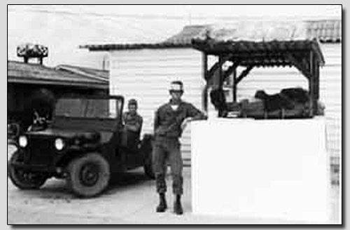 Binh Thuy AB, Cantonment Gate. Photo by: Mark Pfaff, 1971-1972.