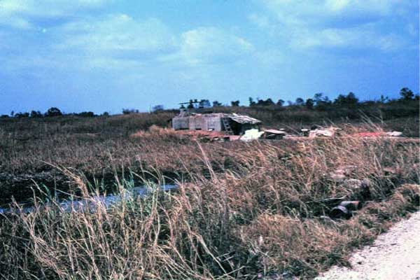 030: Bình Thủy AB, perimeter bunker. Photo by: Dr. Mel Hecker, 1968 