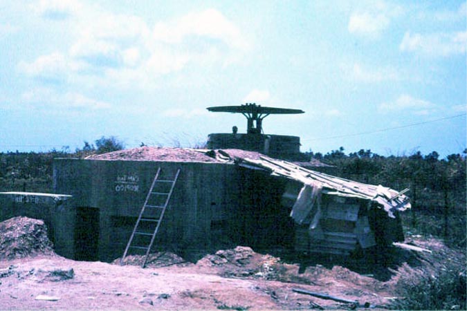 033: Bình Thủy AB, perimeter bunker. Photo by: Dr. Mel Hecker, 1968 