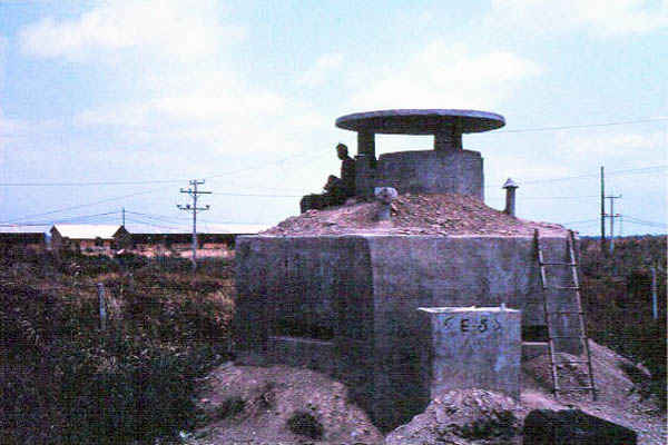 035: Bình Thủy AB, perimeter bunker. Photo by: Dr. Mel Hecker, 1968 