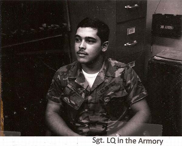 3. BT Air Base: Jaime in the Armory. Photo by Jaime Lleras. 1970.
