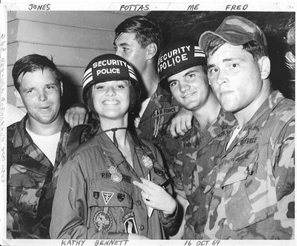29. BT Air Base: USO Gal with Stan Levinson and others. Photo by Jaime Lleras. 1970.