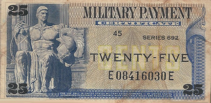 31. BT Air Base: South Vietnamese Money. Photo by Jaime Lleras. 1970.