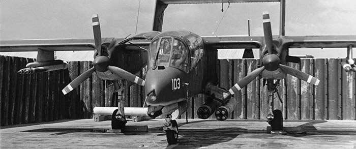 8. Bình Thủy AB, flight line: U.S. Navy OV-10. 1970-1971. 