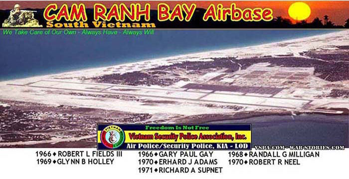 Vietnam Base CAM RANH BAY Air Force Base