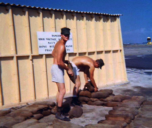 Camp Carroll, USAF  Radar/Transmitter Radio Tower. Sandbags: Stack'em... 