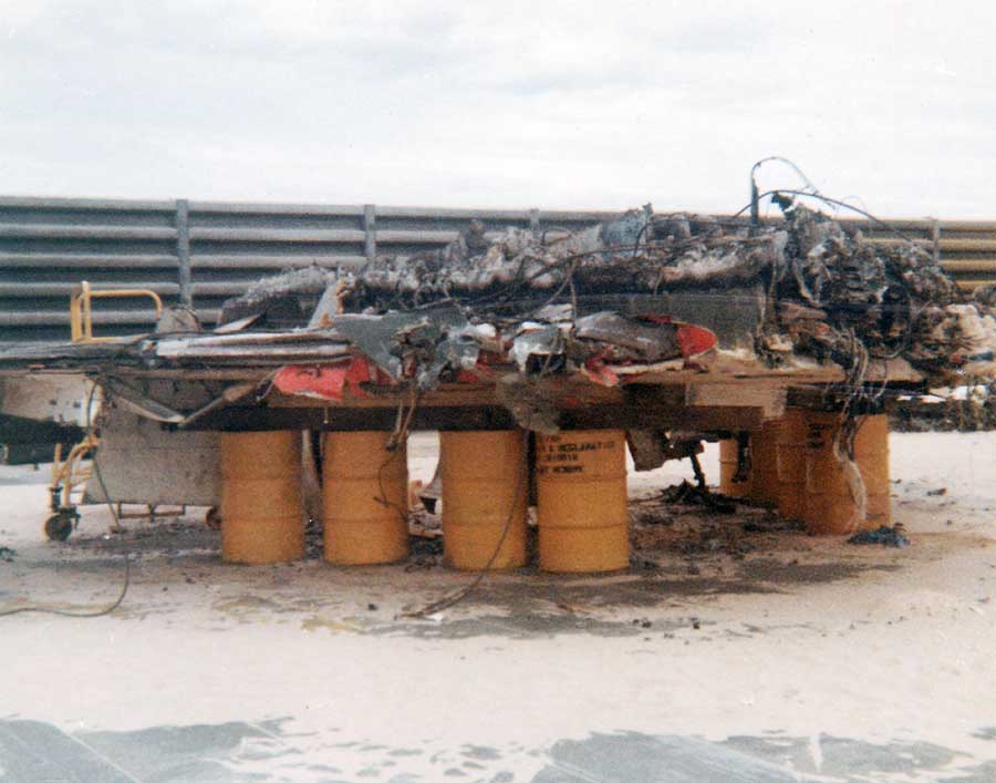 Cam Ranh Bay Air Base: F-4 Phantom wreckage.