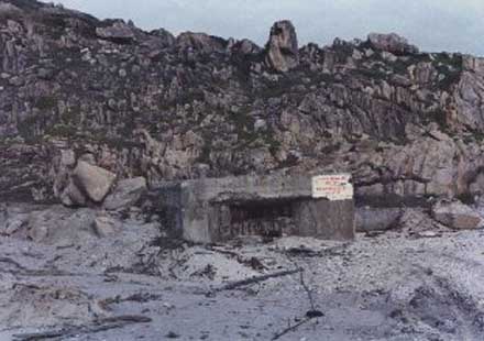 17. Cam Ranh Bay AB. US NAVY Tower, damaged from Rocket hit, 1970. Sailor Tower Guard was KIA. Jim Randall is posting a memorial page, having discovered the name of the sailor. Photo by: Jim Randall, LM 69, CRB, 483rd SPS, 1970.