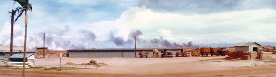 1. Đông Hà Air Field: Bombs began to cook off sparadical.