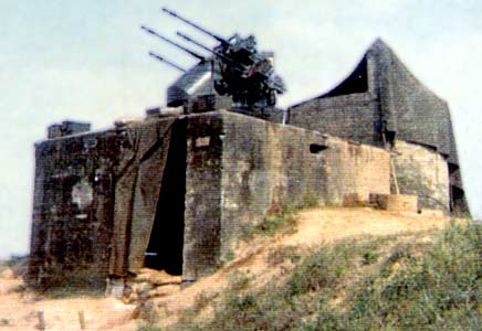 4. Close Ups - Đông Hà Air Field: Perimeter Quad.50 Bunker (right: close up). Photo by: Terry Sandman, LM 39, DN, 366th SPS; DET DH, 1/366th SPS, 1966-1967.