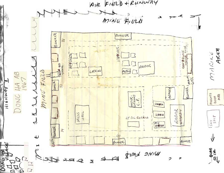 Đông Hà AIR BASE - 1967: map