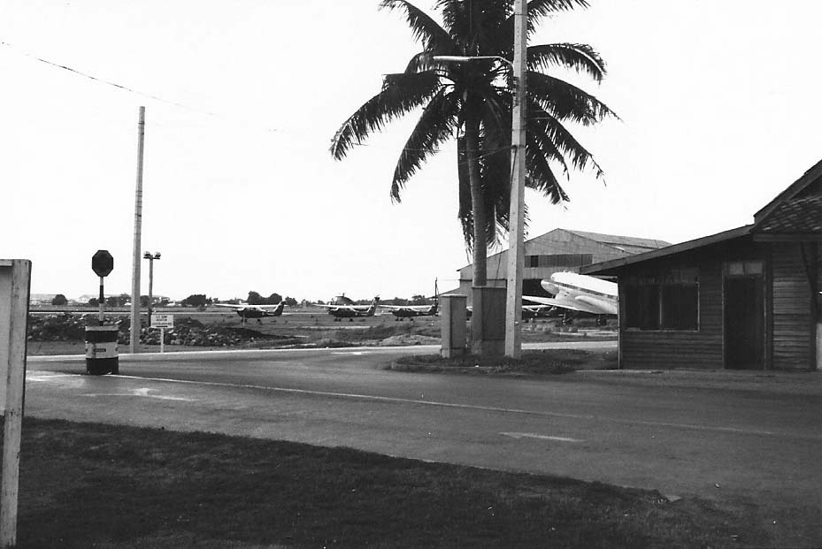 3. Don Muang Air Base, flight line road, Thailand.