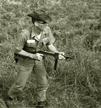A1C Michael Bush, Da Nang AB, firing range, 1965